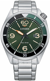 Citizen Zielony/Stal Ø44 mm AW1718-OOX