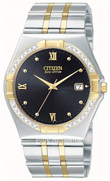 Citizen Czarny/Stal w odcieniu złota Ø36 mm BM0724-51E