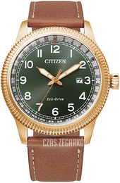 Citizen Eco Drive 180 Zielony/Skóra Ø43 mm BM7483-15X