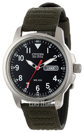 Citizen Czarny/Tkanina Ø37 mm BM8180-03E