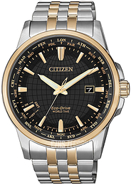 Citizen Eco Drive Czarny/Stal w kolorze różowego złota Ø41 mm BX1006-85E