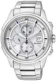 Citizen Chrono Biały/Stal Ø43 mm CA0370-54B