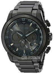 Citizen Chrono Czarny/Stal Ø48 mm CA4184-81E