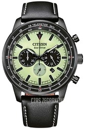 Citizen Eco Drive Zielony/Skóra Ø44 mm CA4505-21X