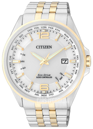 Citizen Radio Controlled Biały/Stal w odcieniu złota Ø43 mm CB0016-57A