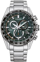 Citizen Radio Controlled Zielony/Stal Ø43 mm CB5914-89X