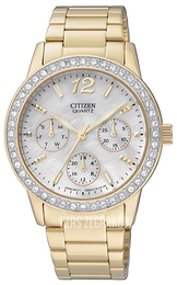 Citizen Biały/Pozlacana Ø35 mm ED8092-58D