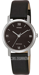 Citizen Elegance Ladies Czarny/Skóra Ø28 mm EL1650-39E