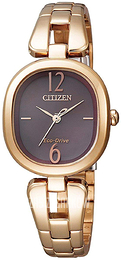 Citizen Eco Drive 180 Purpurowy/Stal w odcieniu złota Ø27 mm EM0187-57W