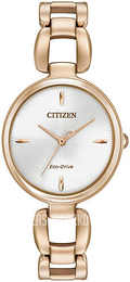 Citizen Biały/Stal w kolorze różowego złota Ø28 mm EM0423-56A