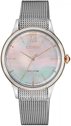 Citizen Eco Drive 180 Biały/Stal Ø32 mm EM0816-88Y