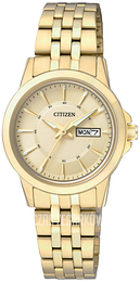 Citizen Elegance Żółte złoto/Stal w odcieniu złota Ø28 mm EQ0603-59PE