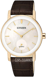 Citizen Dress Biały/Skóra Ø34 mm EQ9063-04D