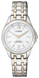 Citizen Radio Controlled Biały/Stal w odcieniu złota Ø29 mm ES4024-52A
