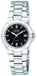 Citizen Dress Czarny/Stal Ø26 mm EW1530-58E