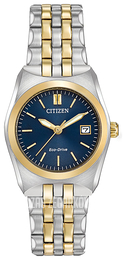 Citizen Dress Niebieski/Stal w odcieniu złota Ø28 mm EW2294-53L