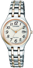 Citizen Elegance Biały/Stal w kolorze różowego złota Ø27.6 mm EW2486-87A