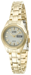 Citizen Eco Drive 180 Biały/Stal w odcieniu złota Ø26 mm EW3142-56P