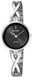 Citizen Elegance Czarny/Stal Ø23 mm EX1420-84E