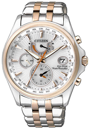 Citizen Radio Controlled Srebrny/Stal w kolorze różowego złota Ø40 mm FC0014-54A