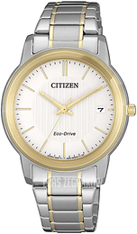 Citizen Elegance Biały/Stal w odcieniu złota Ø33 mm FE6016-88A