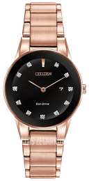 Citizen Czarny/Stal w kolorze różowego złota Ø30 mm GA1058-59Q