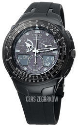 Citizen Chrono Czarny/Guma Ø44 mm JR3155-03E