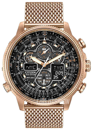 Citizen Chrono Czarny/Stal w kolorze różowego złota Ø48 mm JY8033-51E