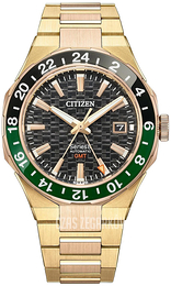 Citizen Series 8 Gmt Czarny/Stal w odcieniu złota Ø41 mm NB6033-51E