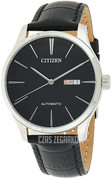 Citizen Mechanical Czarny/Skóra Ø40 mm NH8350-08E