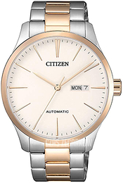 Citizen Mechanical Biały/Stal w kolorze różowego złota Ø40 mm NH8356-87A