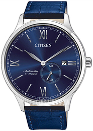 Citizen Titanium Niebieski/Skóra Ø42 mm NJ0090-48L