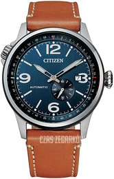 Citizen Mechanical Niebieski/Skóra Ø42 mm NJ0140-25L
