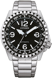 Citizen Mechanical Field Czarny/Stal Ø46 mm NJ2190-85E