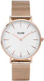 Cluse La Boheme Biały/Stal w kolorze różowego złota Ø38 mm CL18112