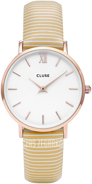 Cluse Biały/Skóra Ø33 mm CL30032