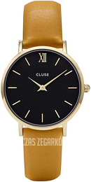 Cluse Czarny/Skóra Ø33 mm CL30035
