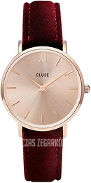 Cluse Różowe złoto/Skóra Ø33 mm CL30042