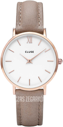 Cluse Biały/Skóra Ø33 mm CL30043