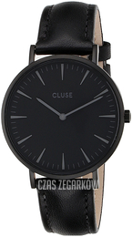 Cluse La Boheme Czarny/Skóra Ø38 mm CW0101201018