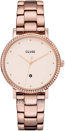 Cluse Biały/Stal w kolorze różowego złota Ø33 mm CW0101209009