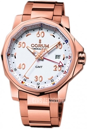 Corum Admirals Cup Challaenger 44 Biały/18 karatowe różowe złoto Ø44 mm 383.330.55-V700 AA12