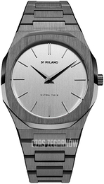 D1 Milano Ultra Thin Srebrny/Stal Ø40 mm UTBJ07