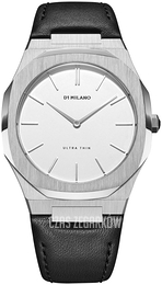D1 Milano Ultra Thin Biały/Skóra Ø38 mm UTLL01