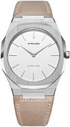 D1 Milano Ultra Thin Biały/Skóra Ø38 mm UTLL04