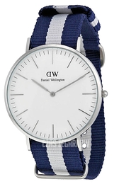 Daniel Wellington Classic Glasgow Kremowy/Tkanina Ø40 mm DW00100018