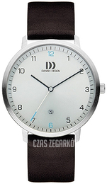 Danish Design Classic Srebrny/Skóra Ø42 mm 3314534
