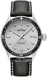 Delma Cayman Automatic Srebrny/Skóra Ø42 mm 41601.706.6.061