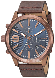 Diesel Chronograph Niebieski/Skóra Ø46 mm DZ4455