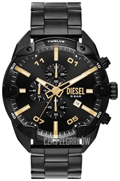 Diesel Spiked Czarny/Stal Ø49 mm DZ4644